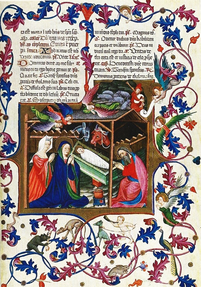 Nativité. Le Breviaire de Martin d'Aragon.