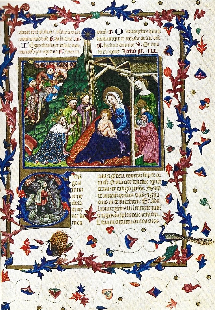 Adoration des Mages. Le Breviaire de Martin d'Aragon.