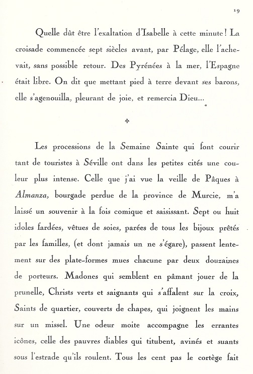 1927 Visions d'Espagne tome 1. Page 19. Introduction