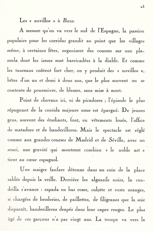 1927 Visions d'Espagne tome 1. Page 23. Introduction