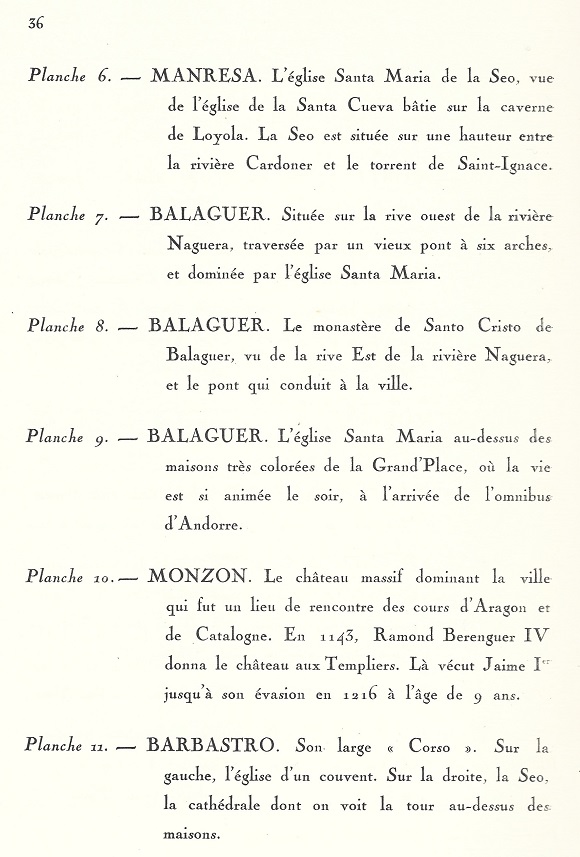 1927 Visions d'Espagne tome 1. Page 36. Notice