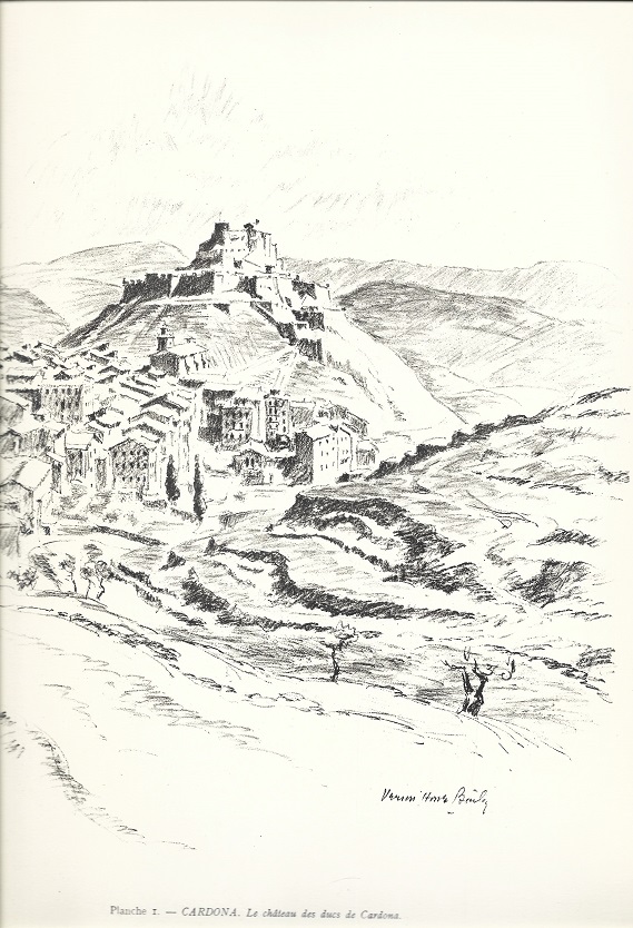 1927 Visions d'Espagne tome 1. Plache 1. Cardona