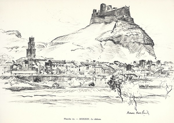 1927 Visions d'Espagne tome 1. Plache 10. Monzon