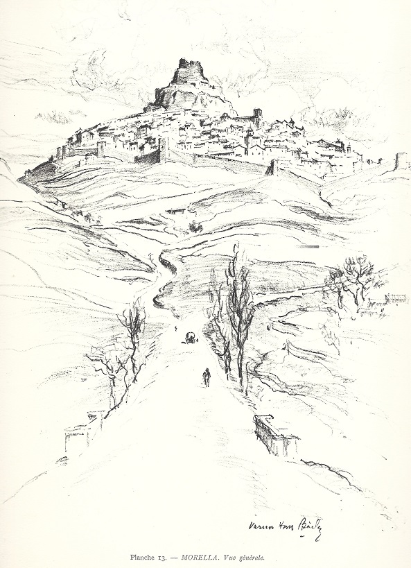 1927 Visions d'Espagne tome 1. Plache 13. Morella