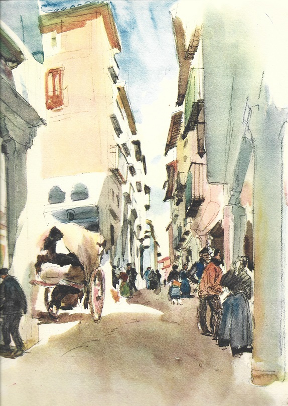 1927 Visions d'Espagne tome 1. Plache 14. Morella