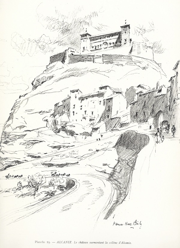 1927 Visions d'Espagne tome 1. Plache 19. Alcaniz