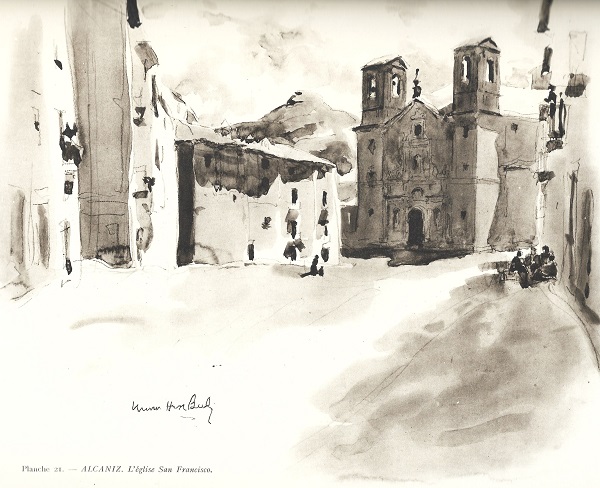 1927 Visions d'Espagne tome 1. Plache 21. Alcaniz