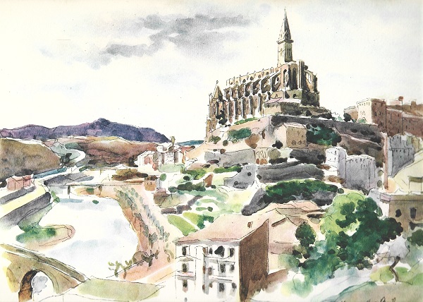 1927 Visions d'Espagne tome 1. Plache 6. Manresa