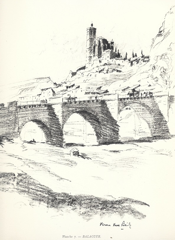 1927 Visions d'Espagne tome 1. Plache 7. Balaguer