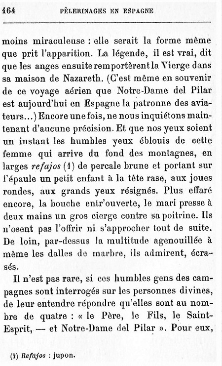 Pélerinages en Espagne. 1930. 164