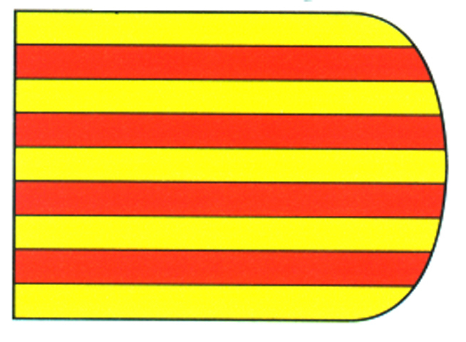 Drapeau d'Aragon sans bouclier