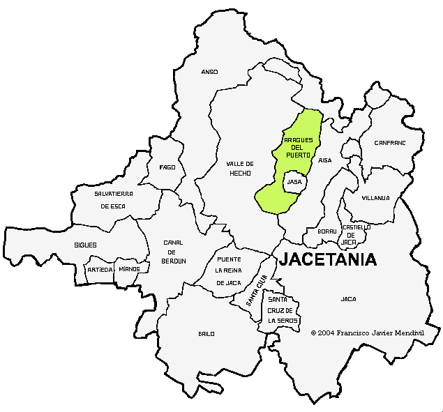 Aragües del Puerto dans Comarca de la Jacetania