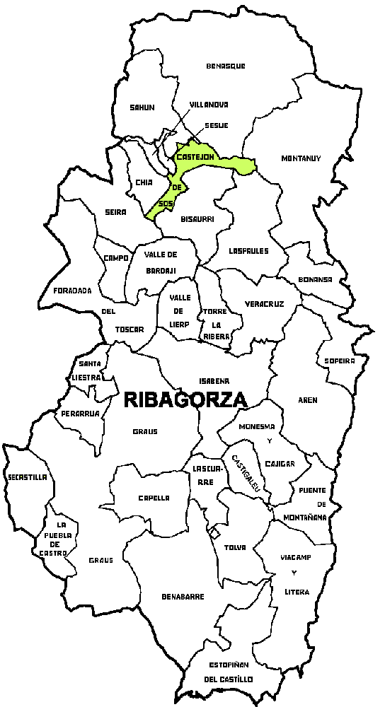 Municipalité Castejón de Sos dans la region la Ribagorza