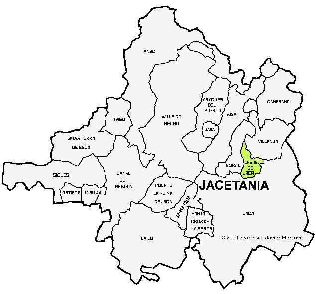 Municipalité Castiello de Jaca dans la Jacetania