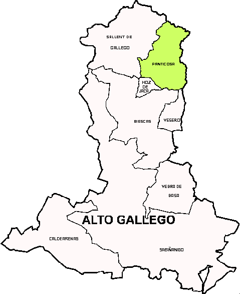 Municipalité Panticosa dans la région Alto Gállego