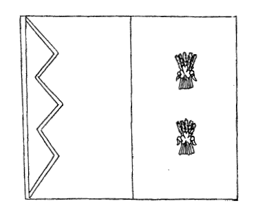 Drapeau municipal de Senés de Alcubierre