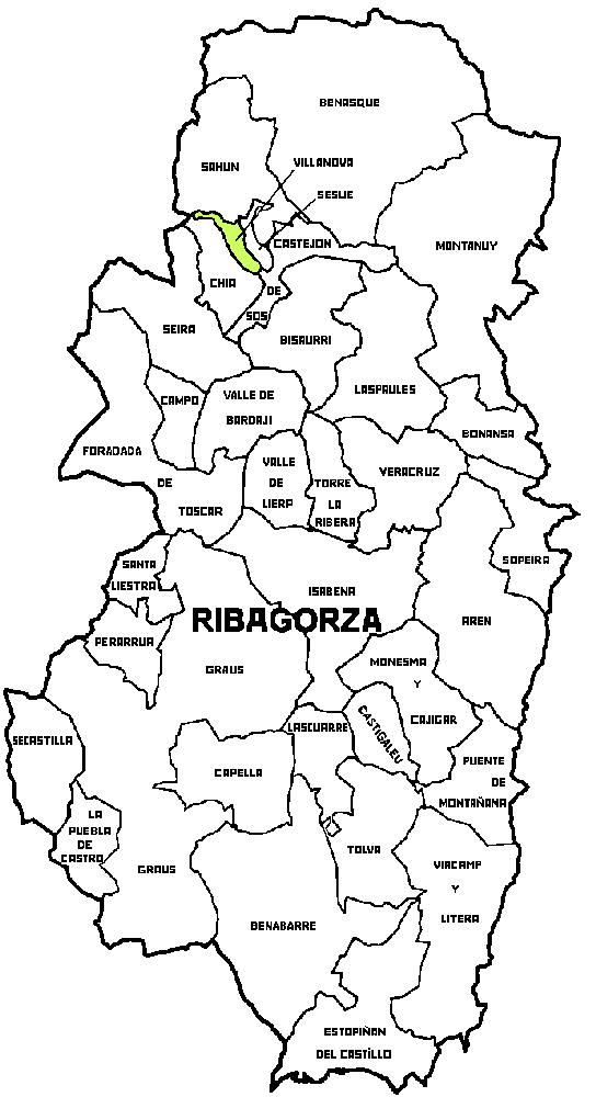 Municipalité Villanova dans la région ComarcaRibagorza Municipalité Villanova dans la région ComarcaRibagorza