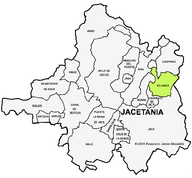 Municipalité Villanúa dans la région Comarca La Jacetania Municipalité Villanúa dans la région Comarca La Jacetania