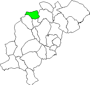 Carte la Municipalite Castellar dans la région Gudar-Javalambre