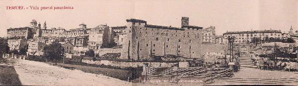 Vue panoramique de Teruel au début du XXe siècle