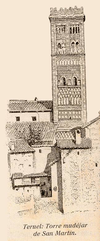 Tour San Martín début du XXe siècle Teruel