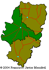 Situation map of Casetas near of Utebo