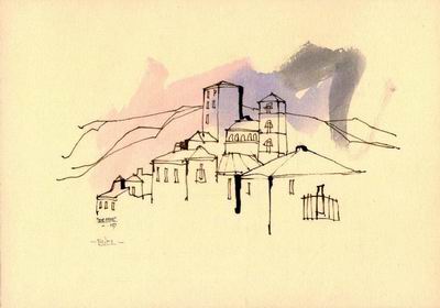 Dessin de la ville de Biel