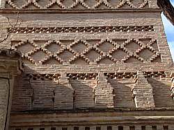 Detail Bricks of the Monzalbarba Church