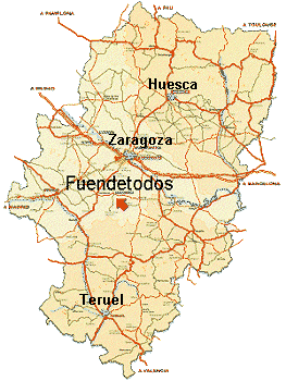 Situation of Fuendetodos