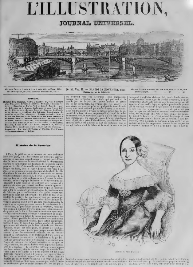 L'Illustration. 39 - 25 novembre 1843.