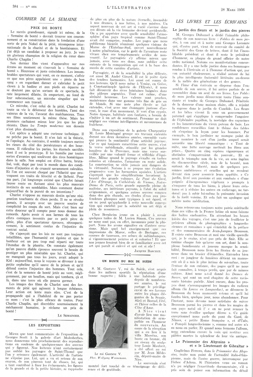 L'Illustration 4856 - 28 mars 1936 pag. 384
