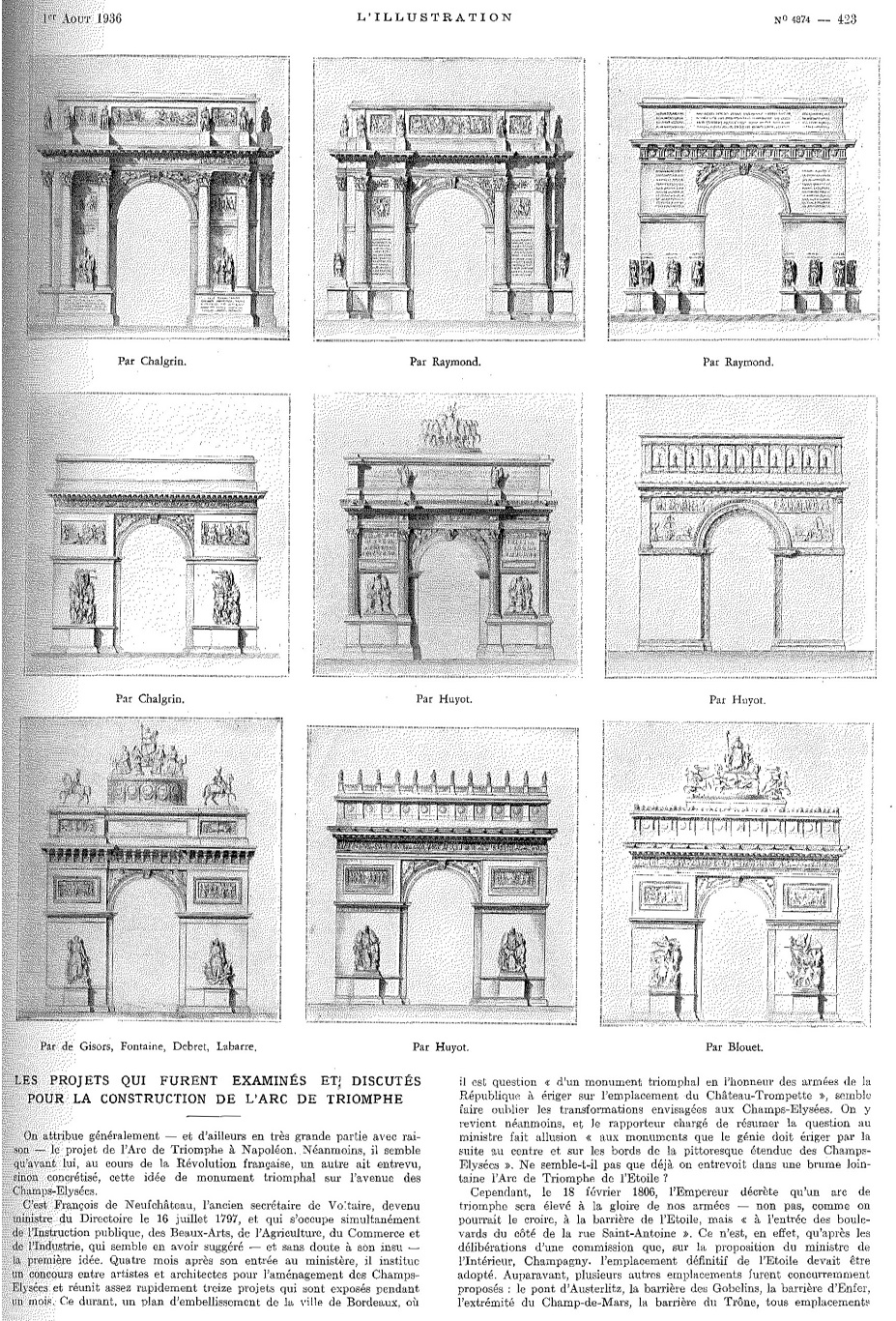 L'Illustration 4874 - 1 août 1936 pag. 423