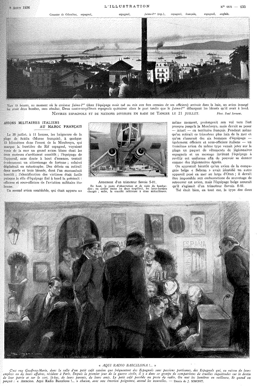 L'Illustration 4875 - 8 août 1936 pag. 435
