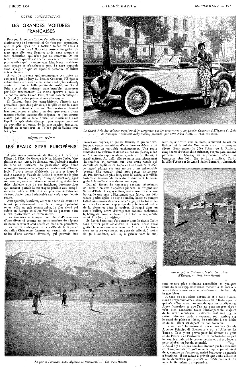 L'Illustration 4875 - 8 août 1936 pag. 459
